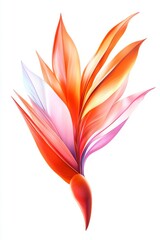 A stunning and photorealistic portrait of a bird of paradise, showcasing its vibrant and exotic plumage, rendered in hyper-realism 12K