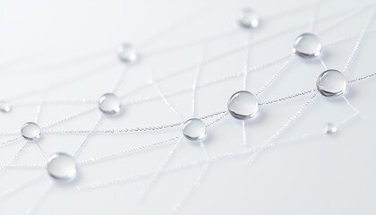 An 8K hyper-realistic photo of a stunningly intricate spider web adorned with dewdrops, capturing the intricate beauty of nature