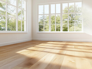 Fototapeta premium Three dimensional render of empty unfurnished room