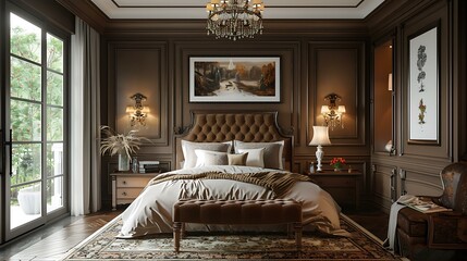 European-style bedroom