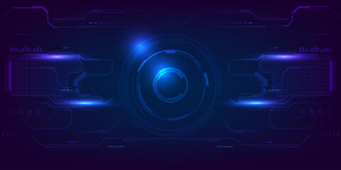 Abstract futuristic digital technology background.Digital hi tech concepts.