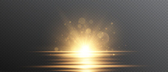 Vector transparent sunlight with special lens flare effect. png   © David