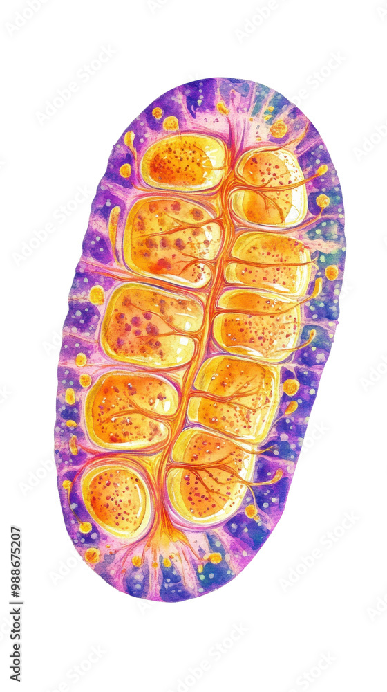 Poster colorful abstract illustration of a cell structure on white isolate background. transparent backgrou