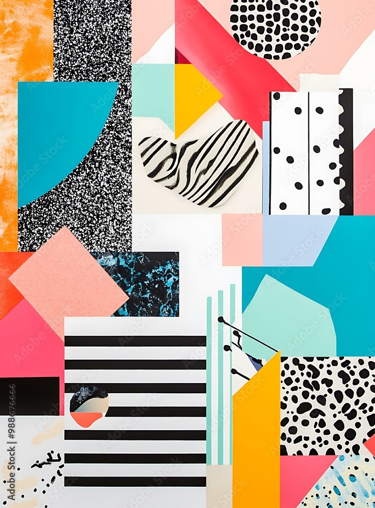 Poster abstract geometric pattern background design