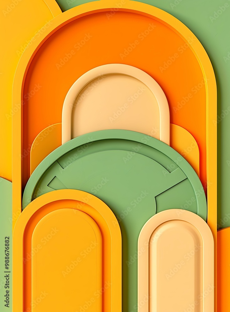 Poster abstract colorful shapes design with geometric pattern