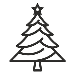 Christmas Tree Icons Vector Illustrations for Holiday Designs