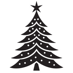 Christmas Tree Icons Vector Illustrations for Holiday Designs
