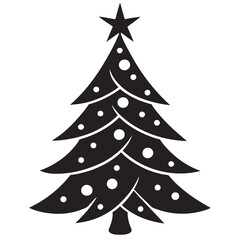 Christmas Tree Icons Vector Illustrations for Holiday Designs