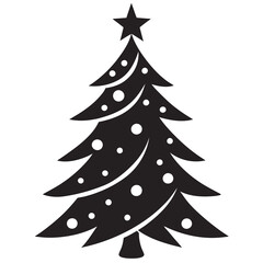 Christmas Tree Icons Vector Illustrations for Holiday Designs