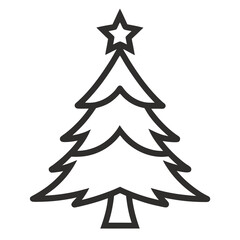 Christmas Tree Icons Vector Illustrations for Holiday Designs