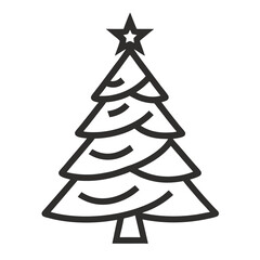 Christmas Tree Icons Vector Illustrations for Holiday Designs