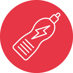 Sports Drink line circle icon