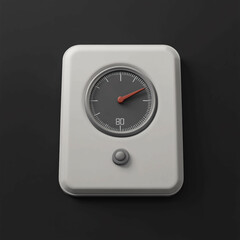 3D Weight Scale Icon: Track Your Weight Accurately Illustration Logo