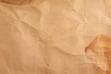 Fototapeta premium Aged and recycled soft brown paper texture design background.