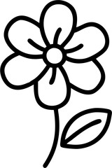 Flower Icon Outline