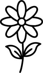 Flower Icon Outline