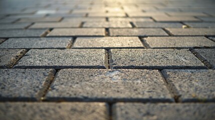 Obraz premium Urban Serenity. Tranquil sidewalk background.