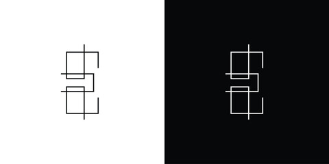 Modern and unique  E logo design