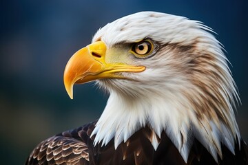 Fototapeta premium Portrait animal eagle beak.