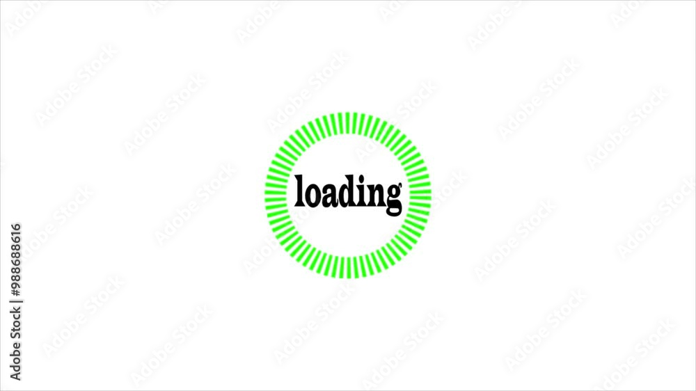 Poster loading circle animation video and white background.