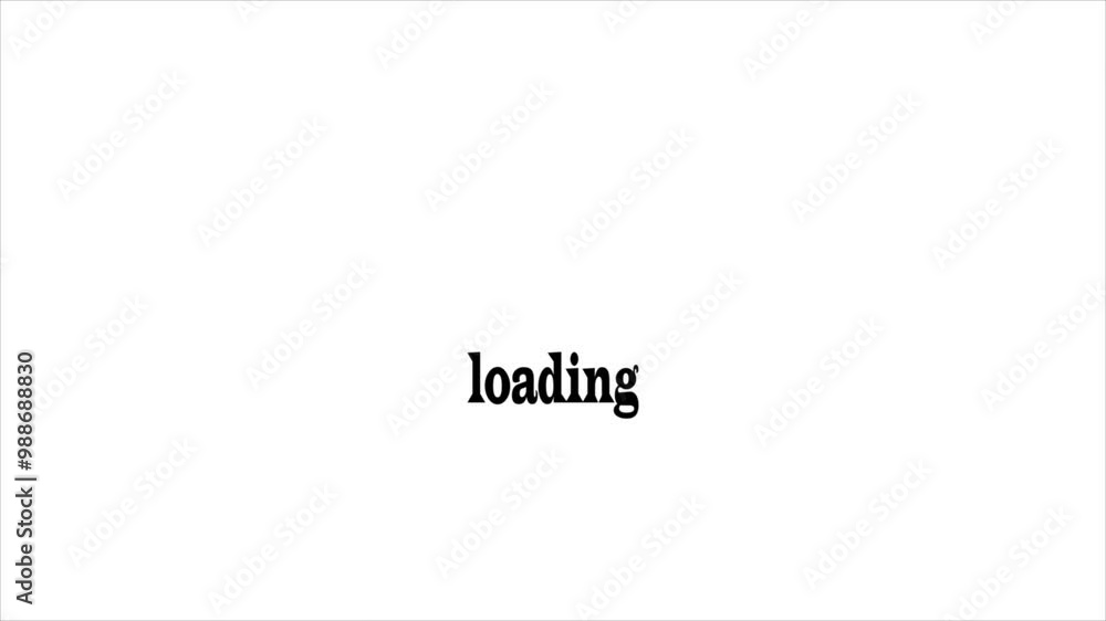 Poster dot loading circle animation video and white background.