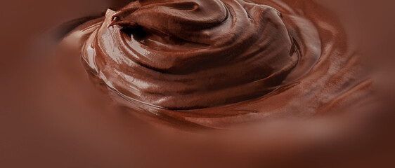  Melted liquid Chocolate texture Background. Hazelnut Chocolate sauce pattern. Cocoa swirl wallpaper.