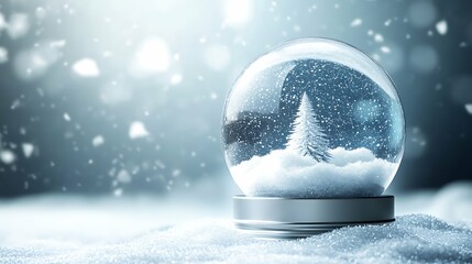 Snow Globe - Christmas Magic Ball empty space