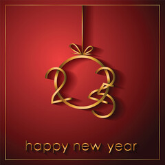 2025 Happy New Year background.