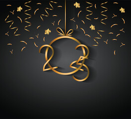 2025 Happy New Year background.