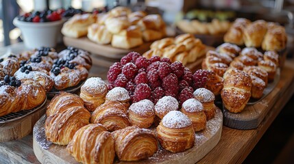 Freshly Baked Pastry Display