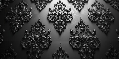 Classic Elegance. Vintage black and white HD wallpaper with high detail.