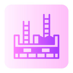 Naklejka premium foundation gradient icon