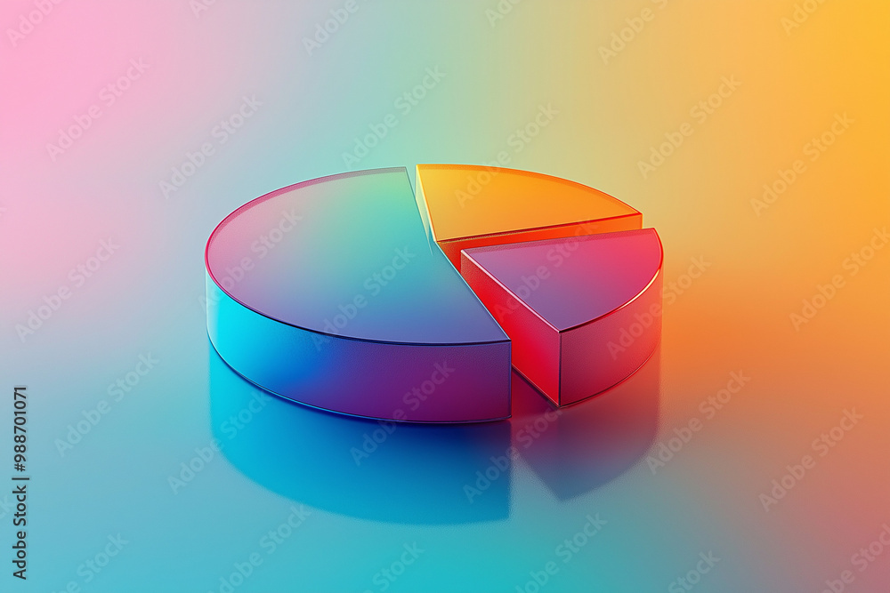 Poster abstract visual representation of a portfolio.