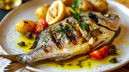 Grilled Fish with Lemon