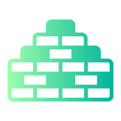 brick wall gradient icon