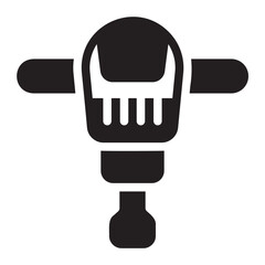 jackhammer glyph icon