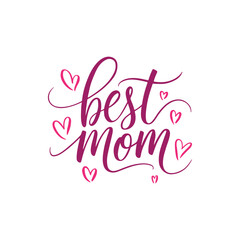 Best mom typography t shirt design for mothers day celebration. editable vector Mom day. For cards, invitations, prints etc.