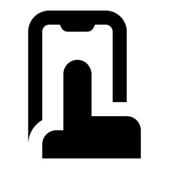 Hand Touch Mobile Screen Icon