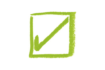 green pencil strokes isolated on transparent background