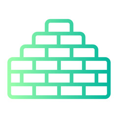 brick wall gradient icon