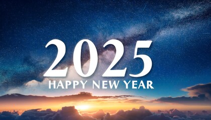 happy new year sky space text