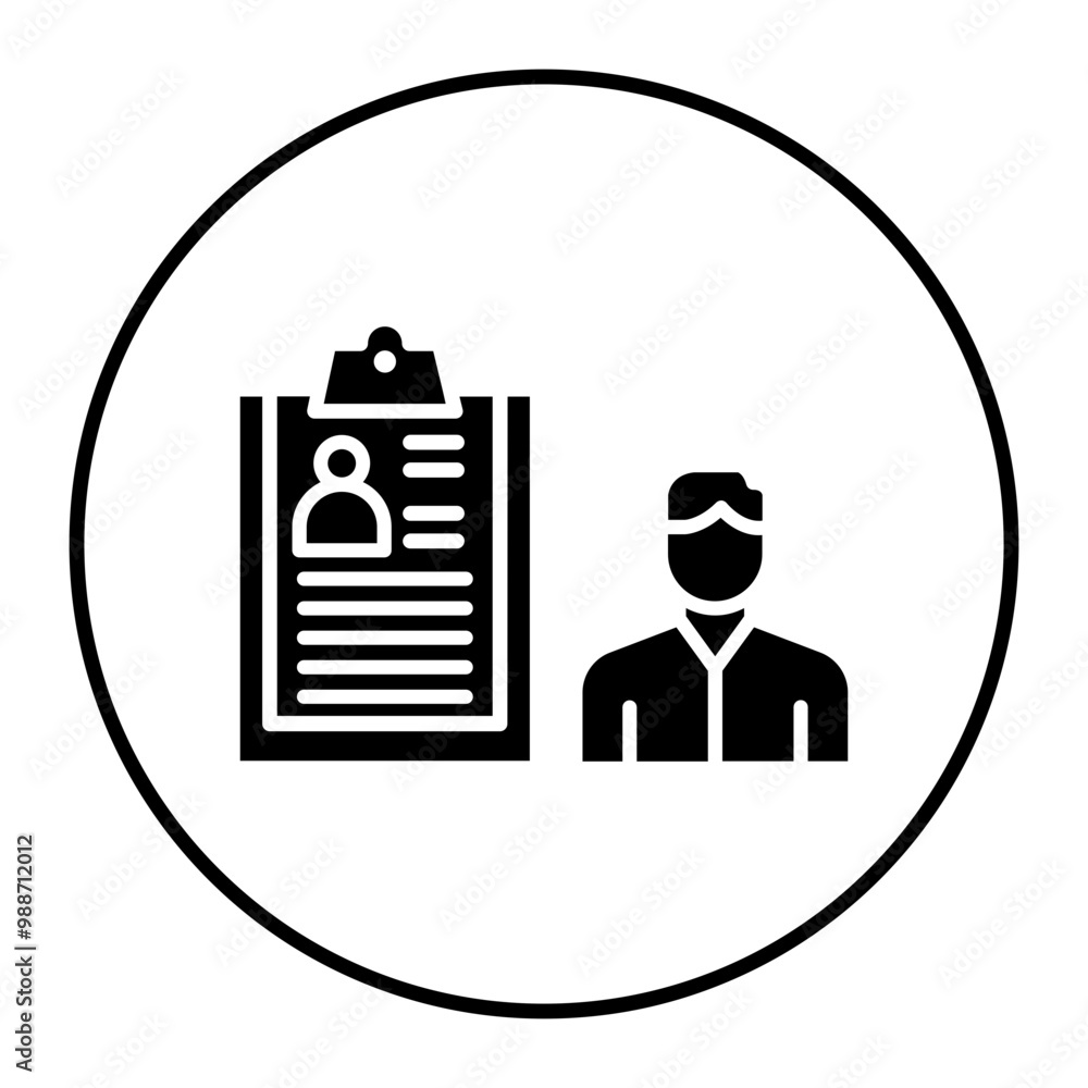 Wall mural Partially Engaged Participant vector icon. Can be used for Business Training iconset.