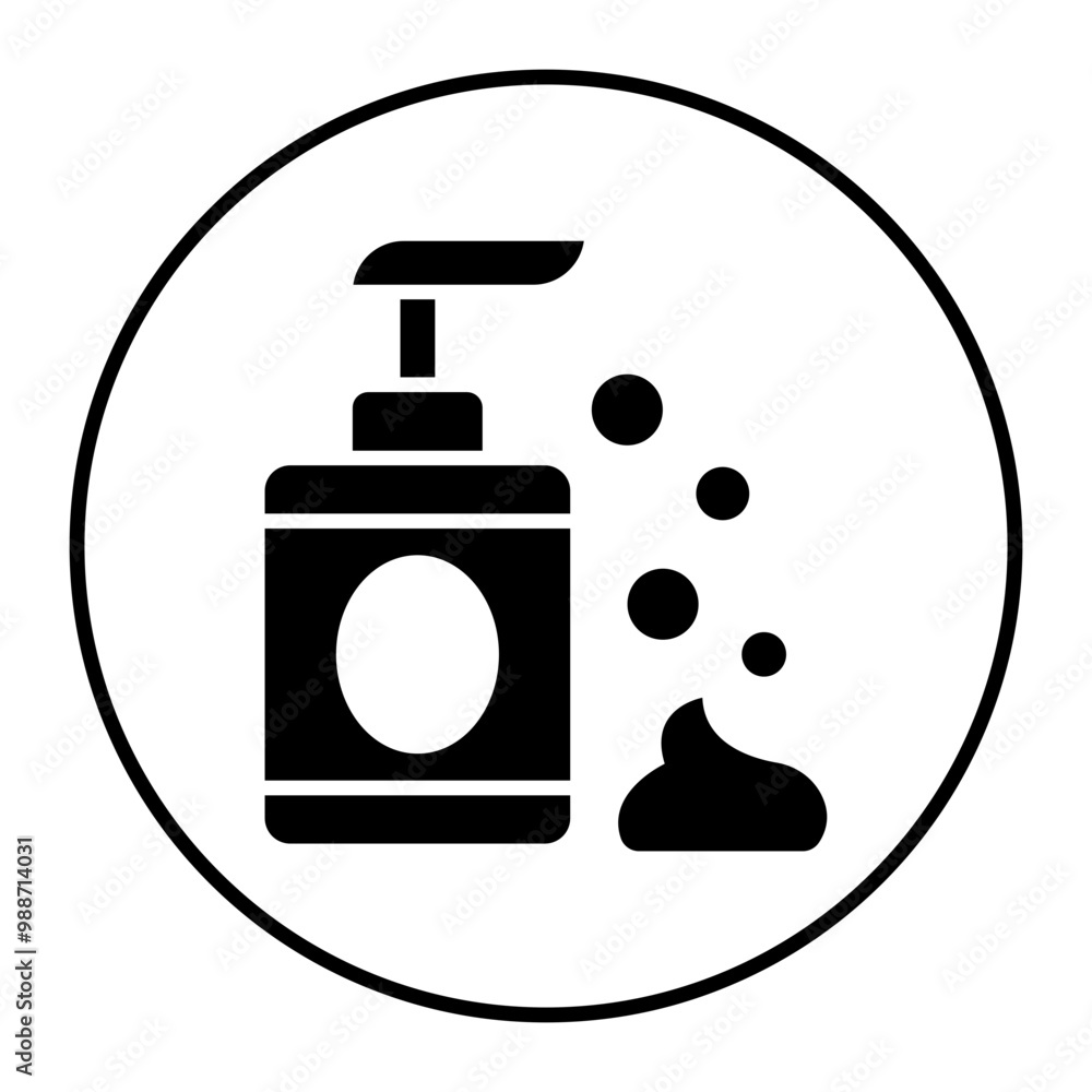 Poster Cleansing Foam vector icon. Can be used for Skincare iconset.