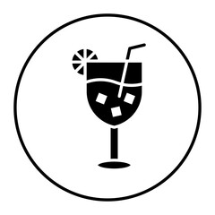Cocktail vector icon. Can be used for Comfort iconset.