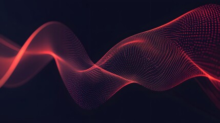 Fototapeta premium A creative depiction of curve tension in Bezier curves, illustrating how the position of control points can create tight or loose curves in a dynamic, flowing design
