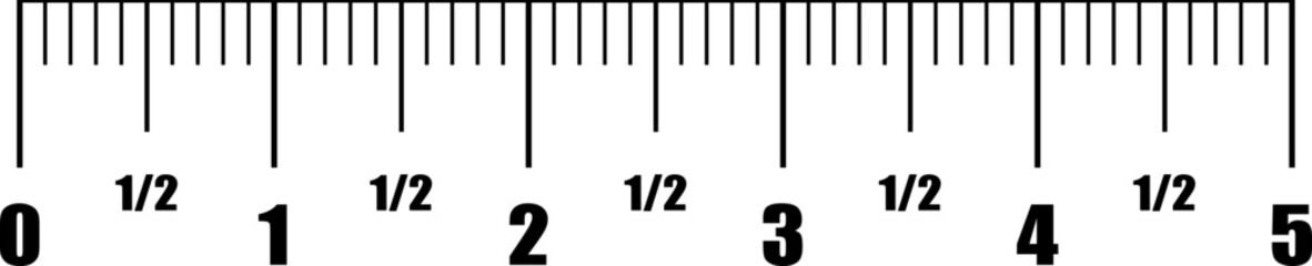 Vector Illustration Of Measuring Distance