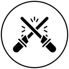 Light Saber vector icon. Can be used for Science Fiction iconset.