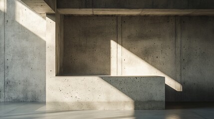 Dynamic Concrete Structure with Natural Light