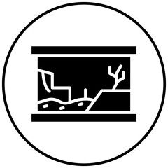 Terrarium vector icon. Can be used for Science Fiction iconset.