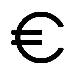 Obraz premium Euro icon, modern vector isolated on white background